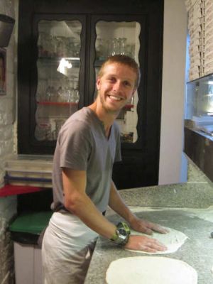 Pizza cuite au feu de bois à Pontarlier